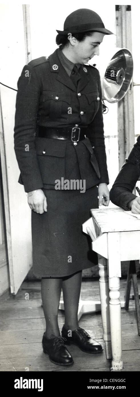 WW11. Belgian Military nurse. Stock Photo