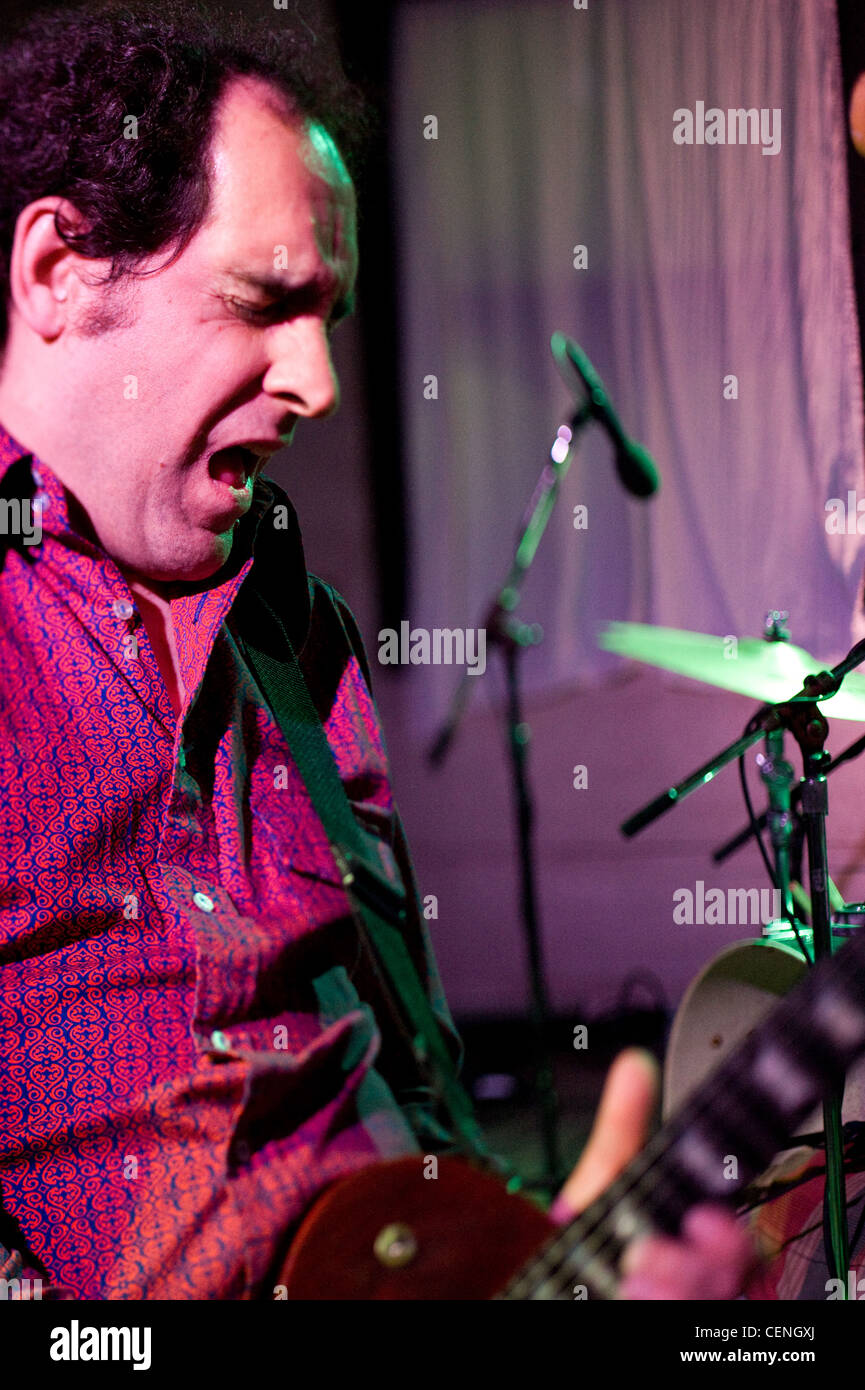 Psychedelic Rock band Major Stars performs on the second day of Steer Roast 2009. Stock Photo