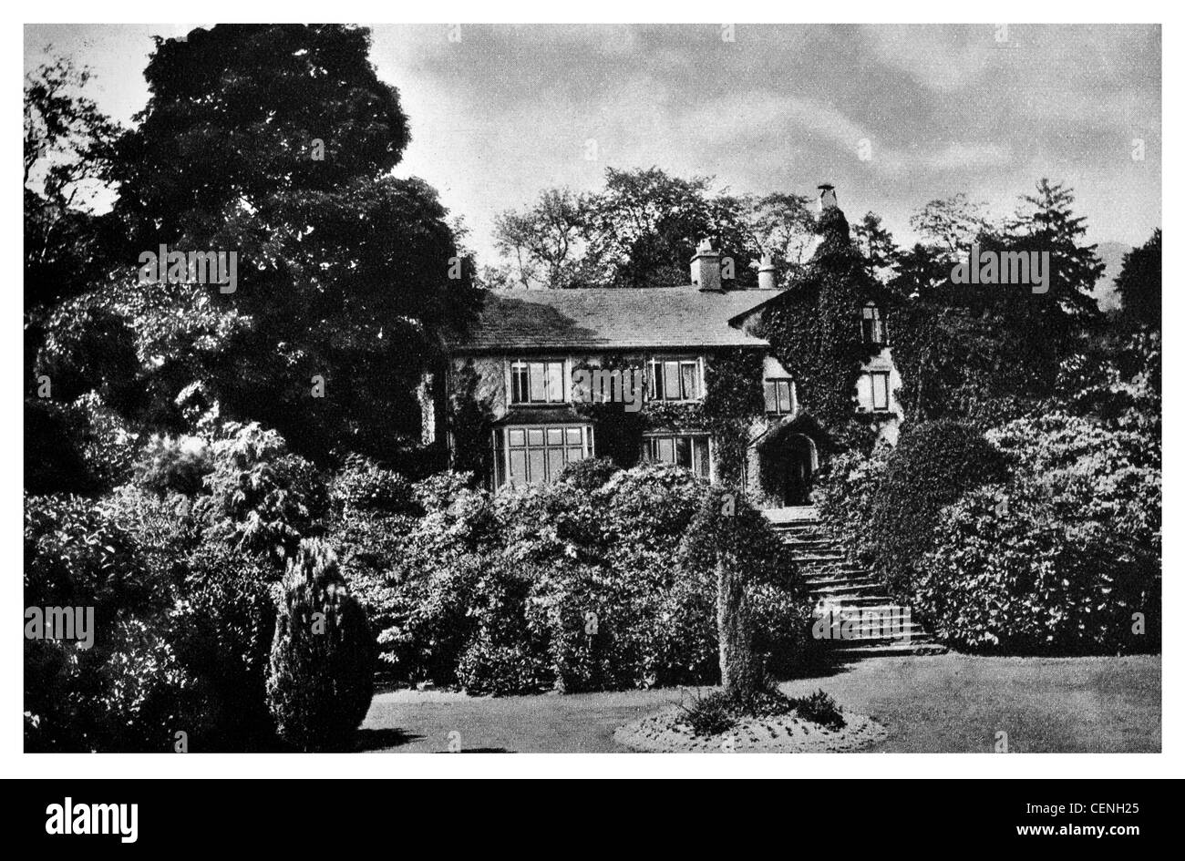 Rydal Mount house Ambleside Lake District home poet William Wordsworth Grasmere Windermere lakes gardens garden Stock Photo