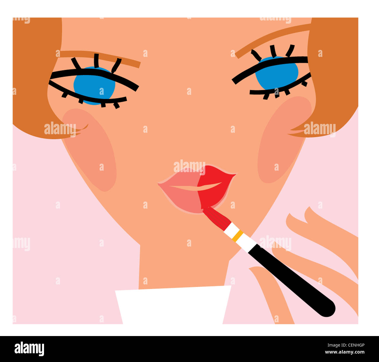 Step by step How To Make Lips Look Smaller Step Illustrated image of