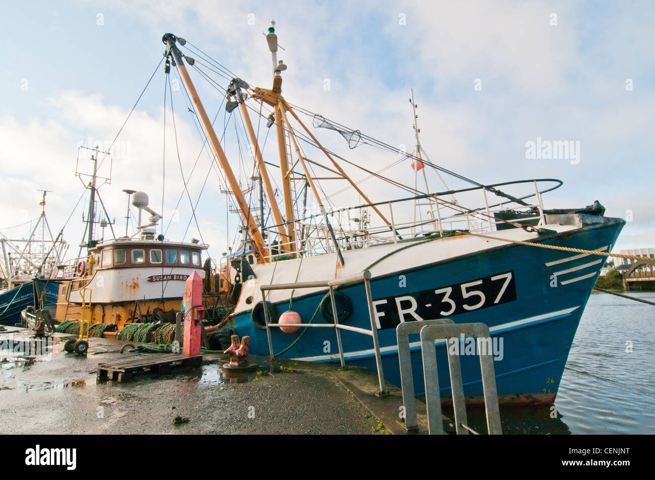 Moored Scottish fishing trawlers in Kirkcudbright Stock Photo Alamy
