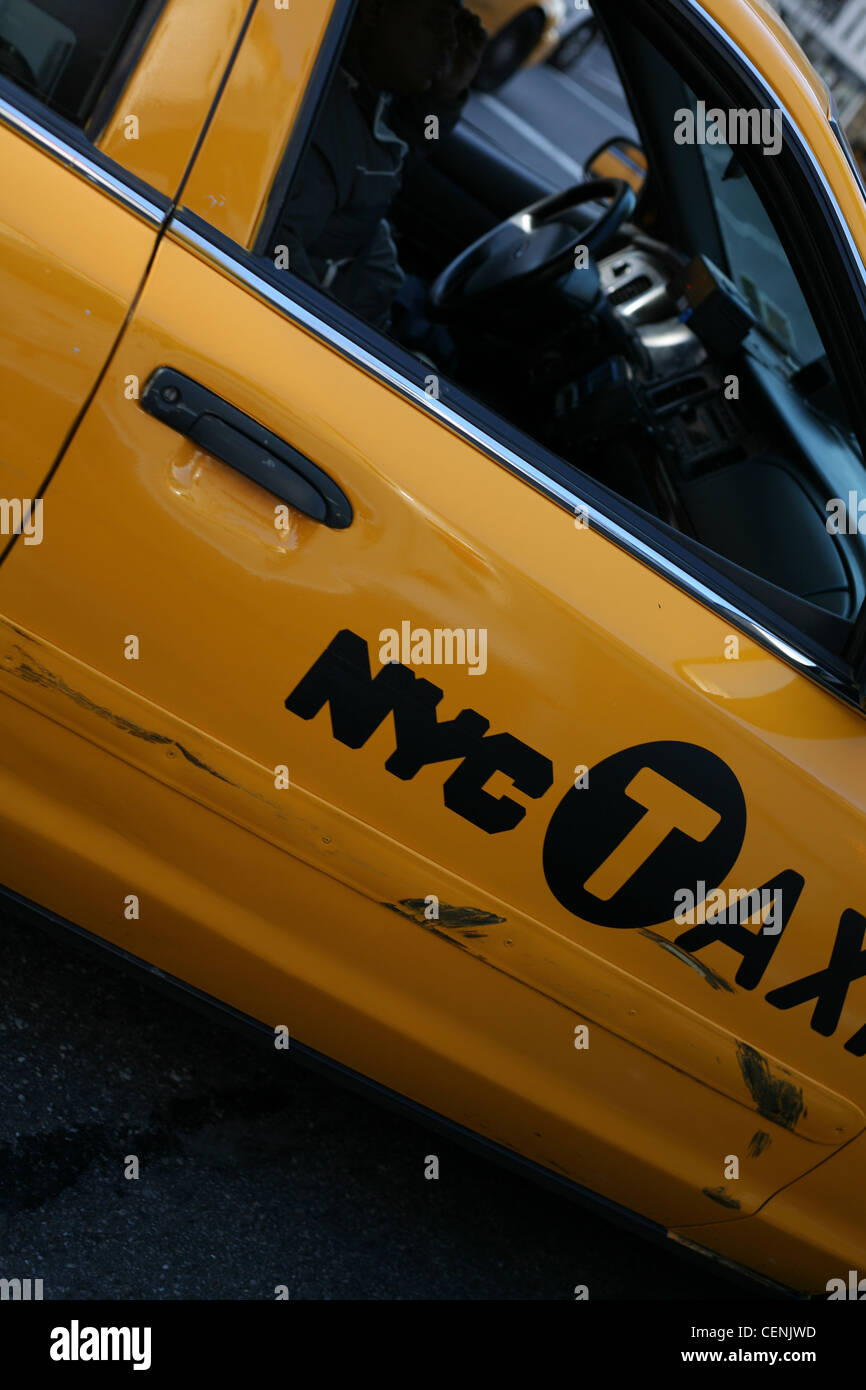 New York Taxi Cab Stock Photo
