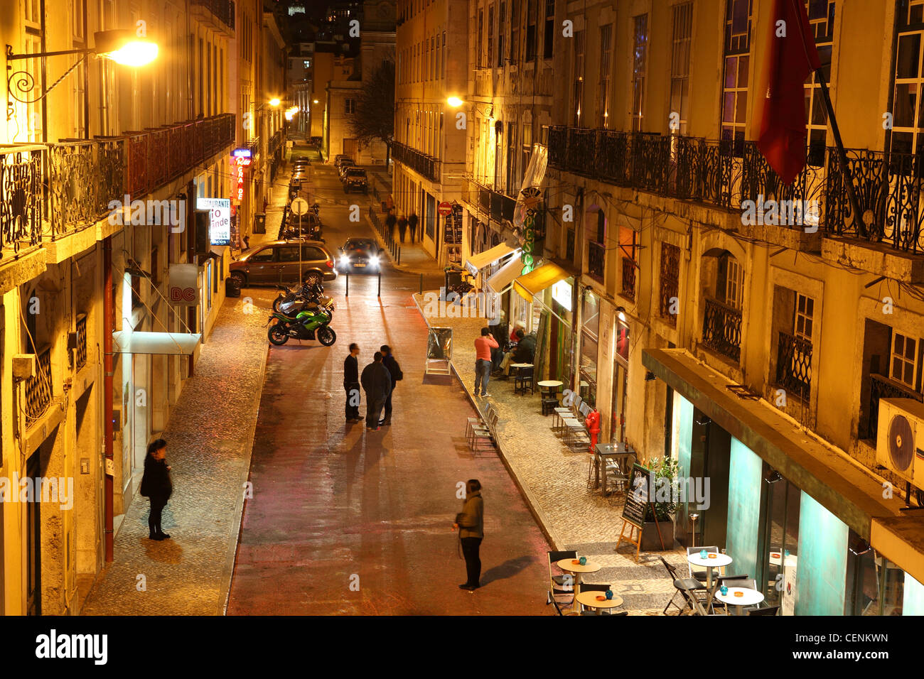 Cafe Rua Cafes bars in rua nova hi-res stock photography and images - Alamy
