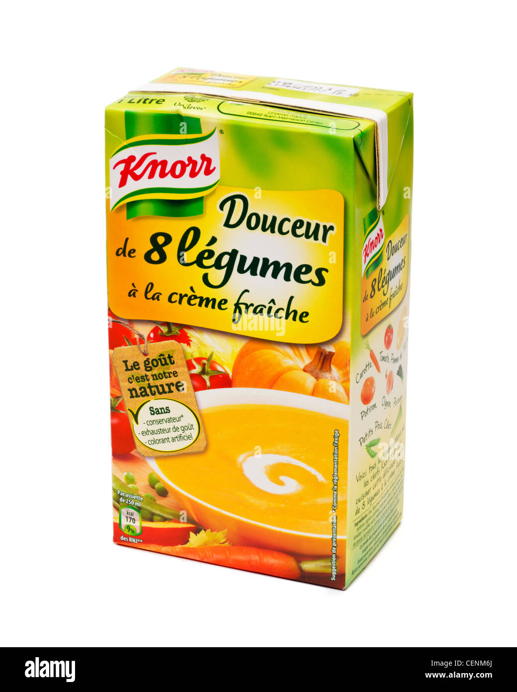 French Knorr vegetable soup Stock Photo
