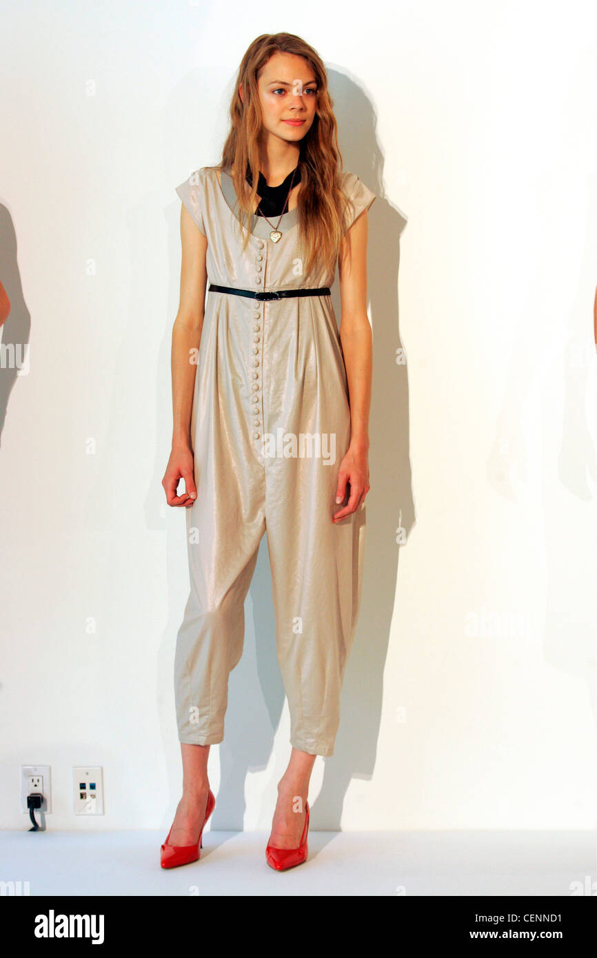 pale pink boiler suit