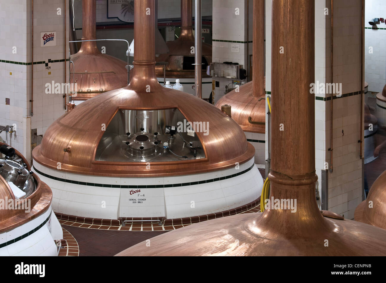 Copper Beer Brewing Tanks Stock Photos & Copper Beer Brewing Tanks