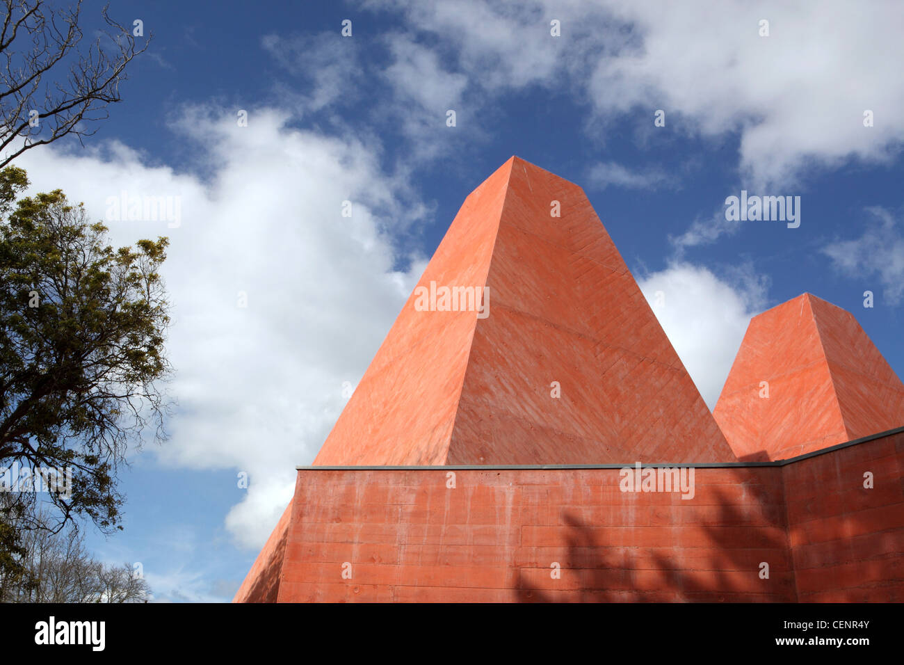 Exterior of Casa Das Historias Paula Rego, Cascais, nr Lisbon, Portugal, architect Eduardo Souto de Moura Stock Photo