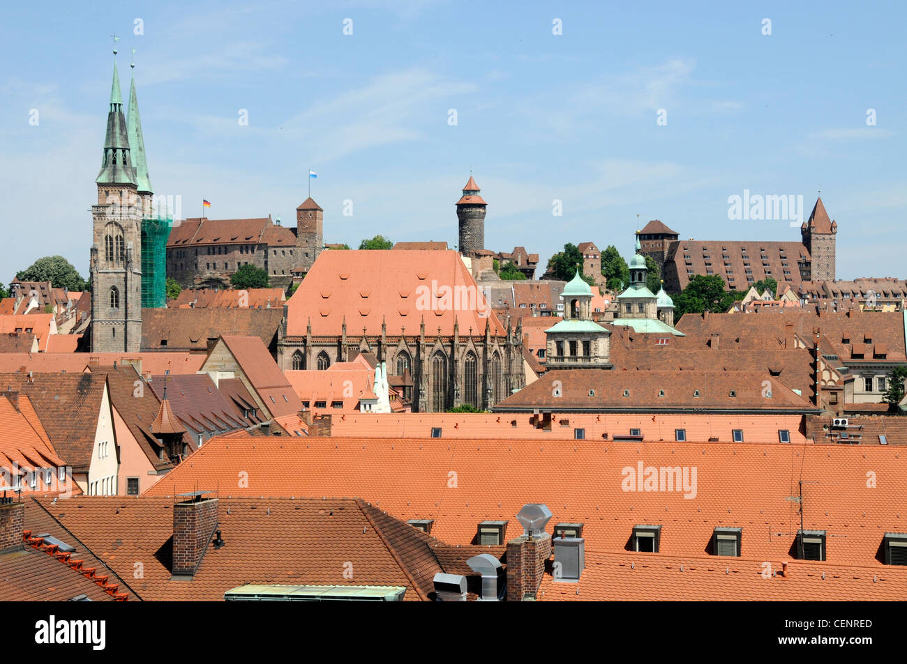 City Skyline Of Nuremberg Germany Stock Photo Alamy city-skyline-of-nuremberg-germany-stock-photo-alamy