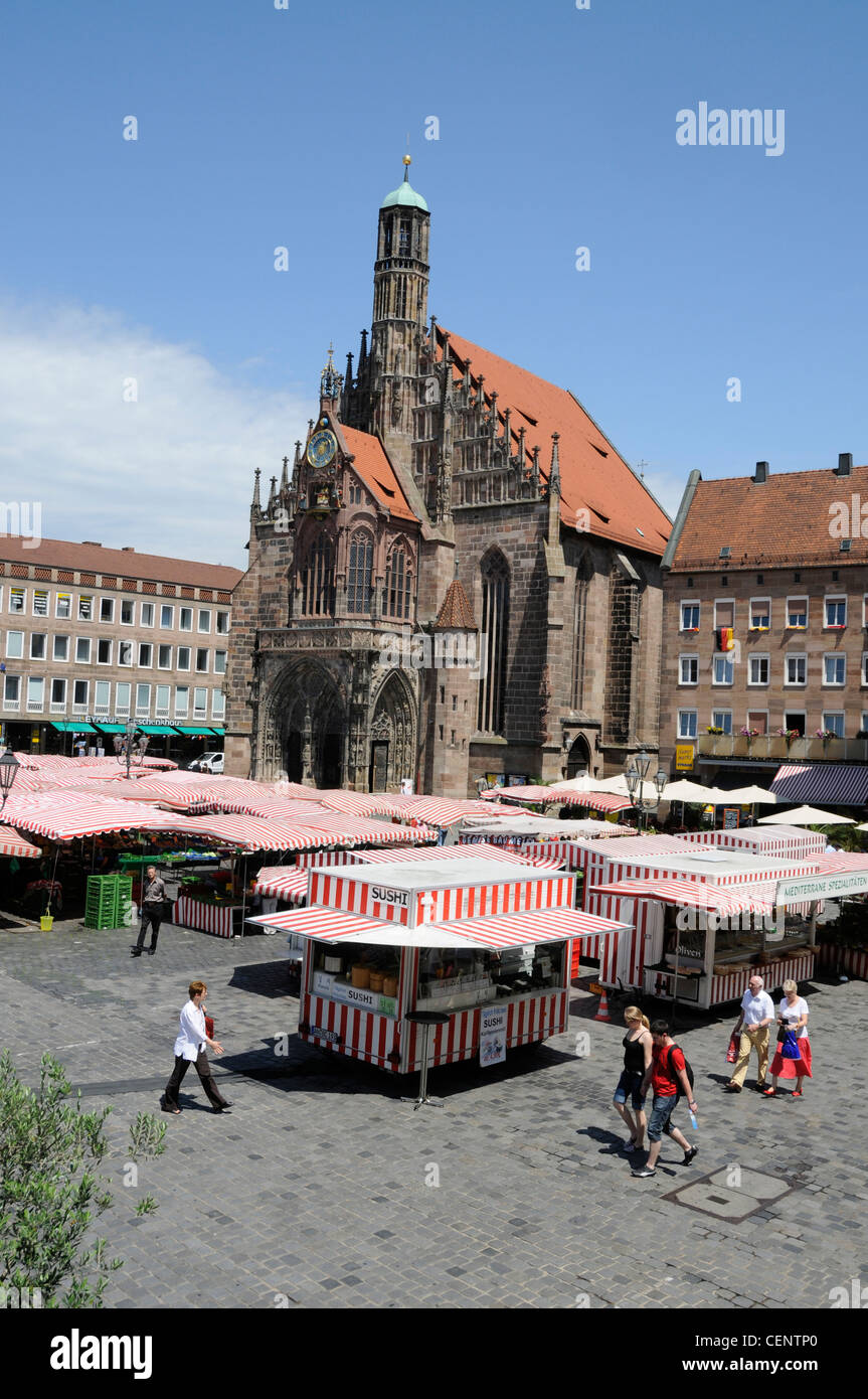 Nuremberg's main market square hi-res stock photography and images - Alamy