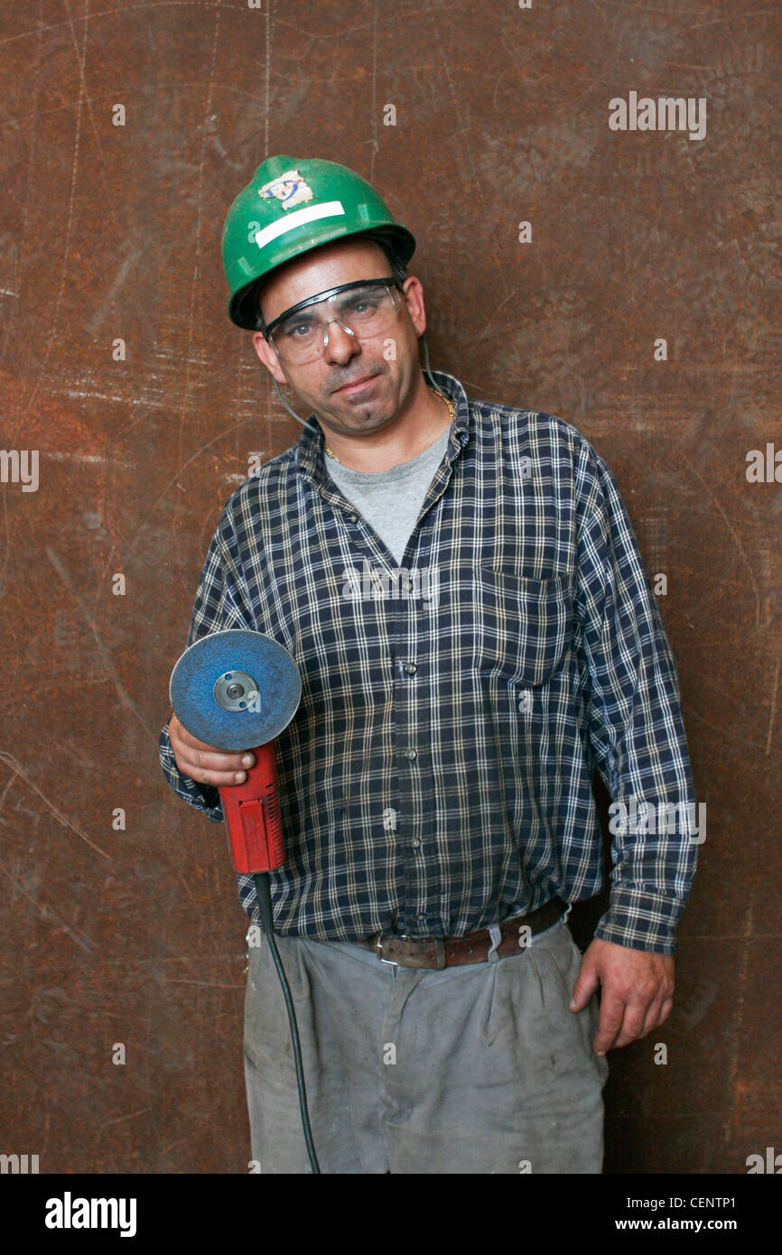 Tug boat repair man Stock Photo Alamy