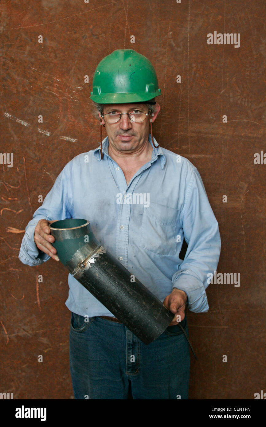 Tug boat repair man Stock Photo Alamy