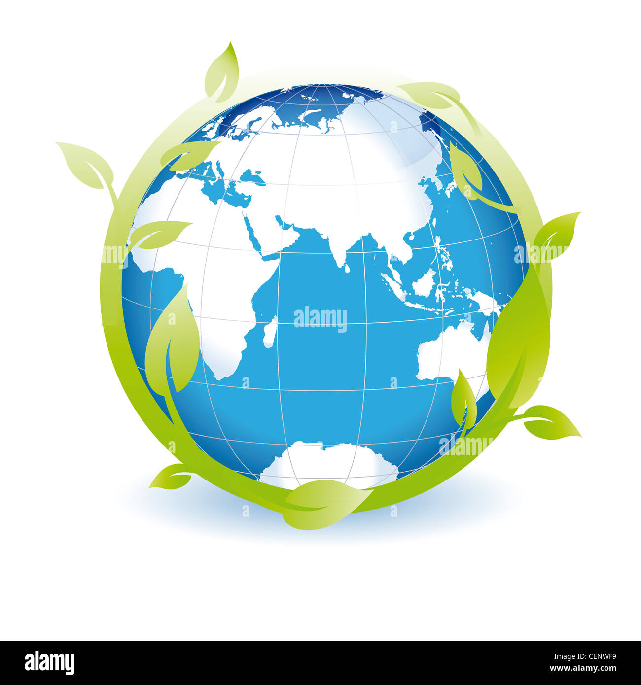 Green globe you can use on earth day Stock Photo
