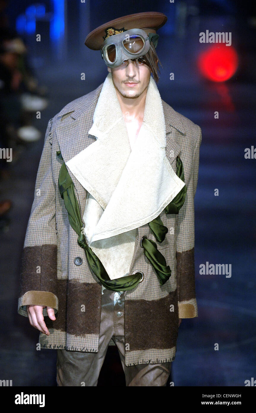John Galliano Ready to Wear Menswear Paris A W Male model wearing an ...