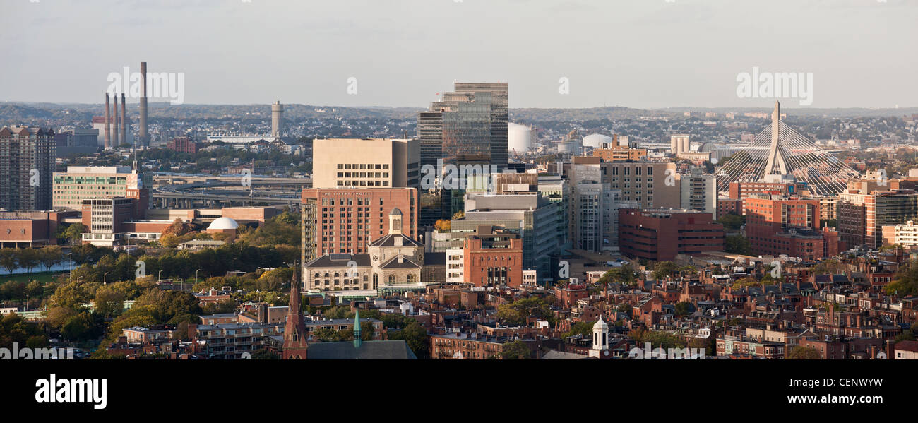 High angle view of buildings in a city, Boston, Massachusetts, USA Stock Photo