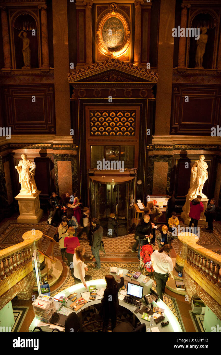 The ornate entrance hall, the Fitzwilliam Museum, Cambridge UK Stock Photo