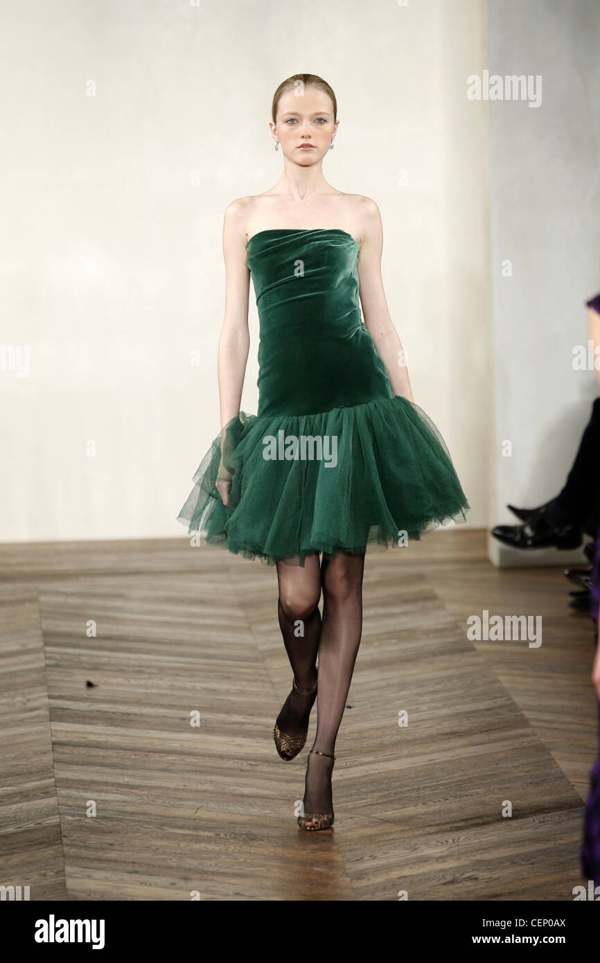 ralph lauren green velvet dress