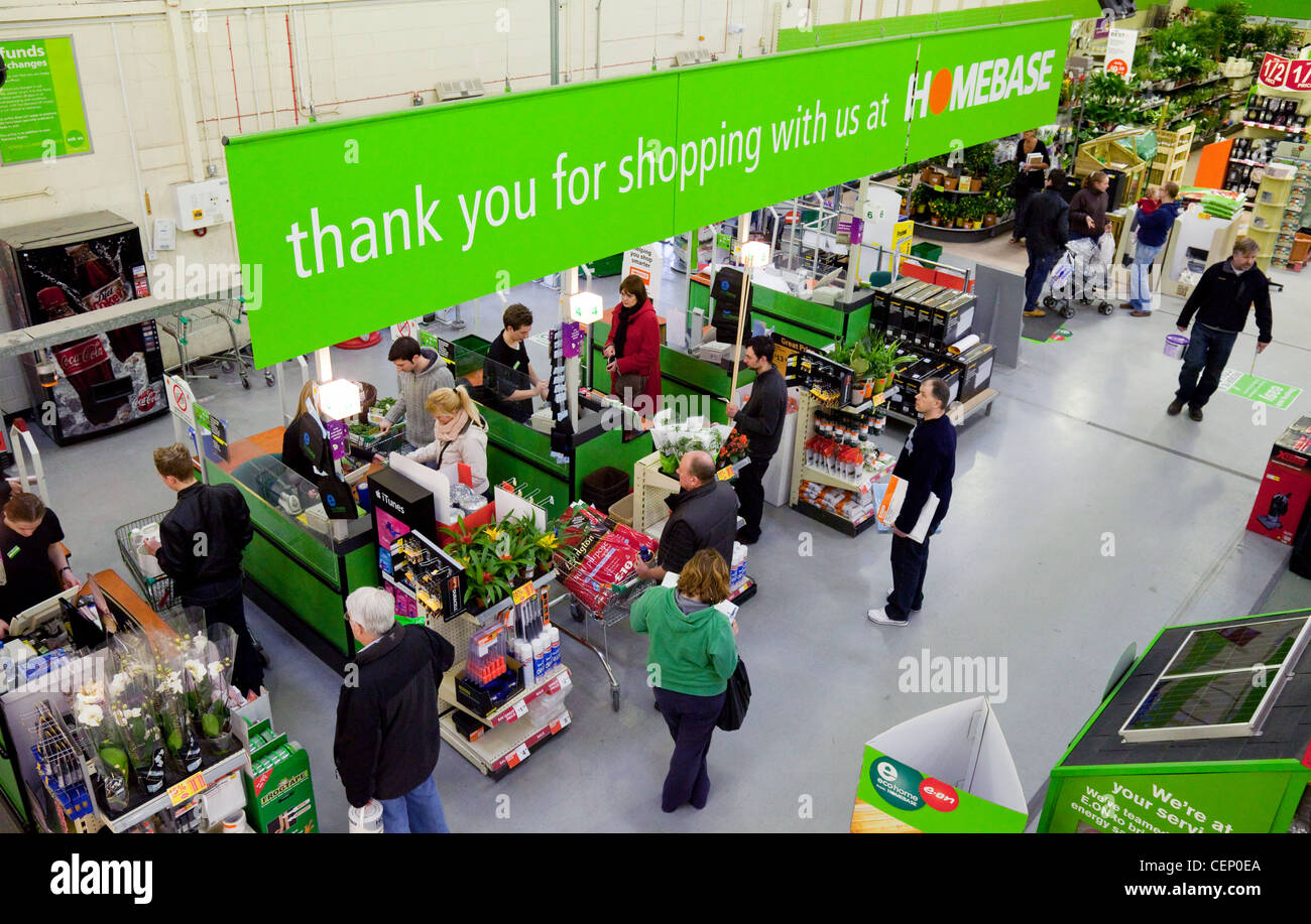 People shopping in Homebase, Newmarket Suffolk UK Stock Photo Alamy