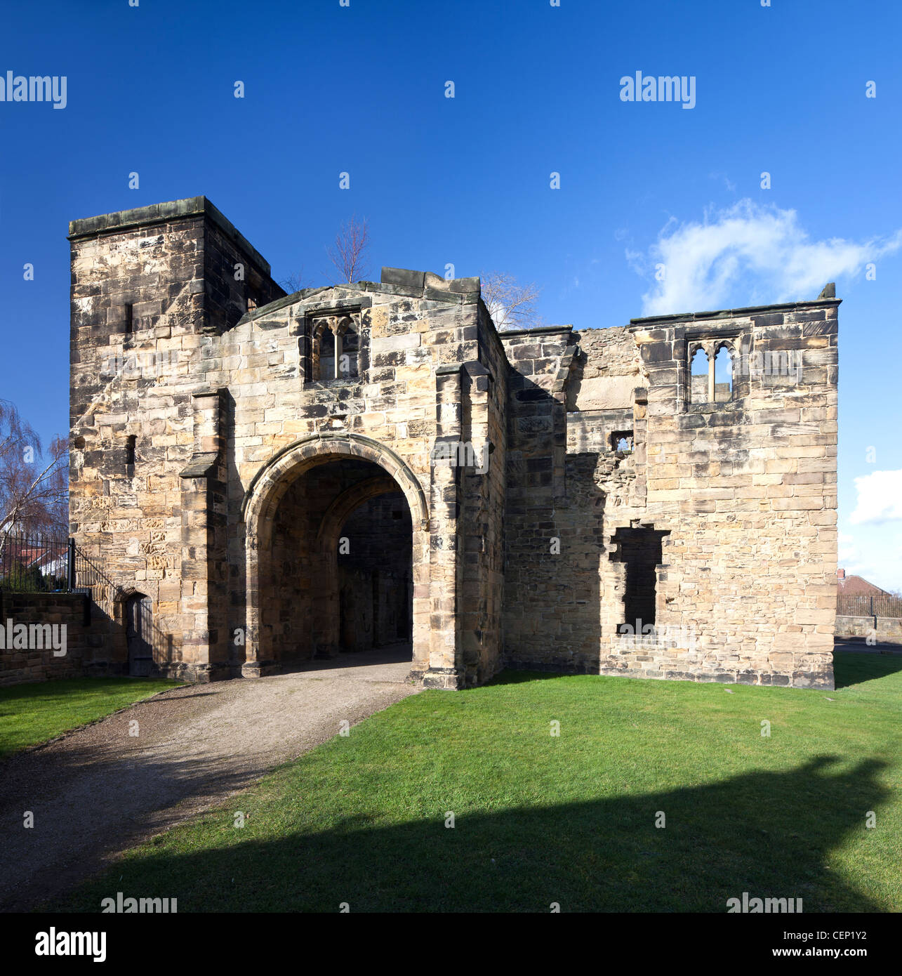 The Gatehouse of Monk Bretton Priory the ruins of a Cluniac Monastery
