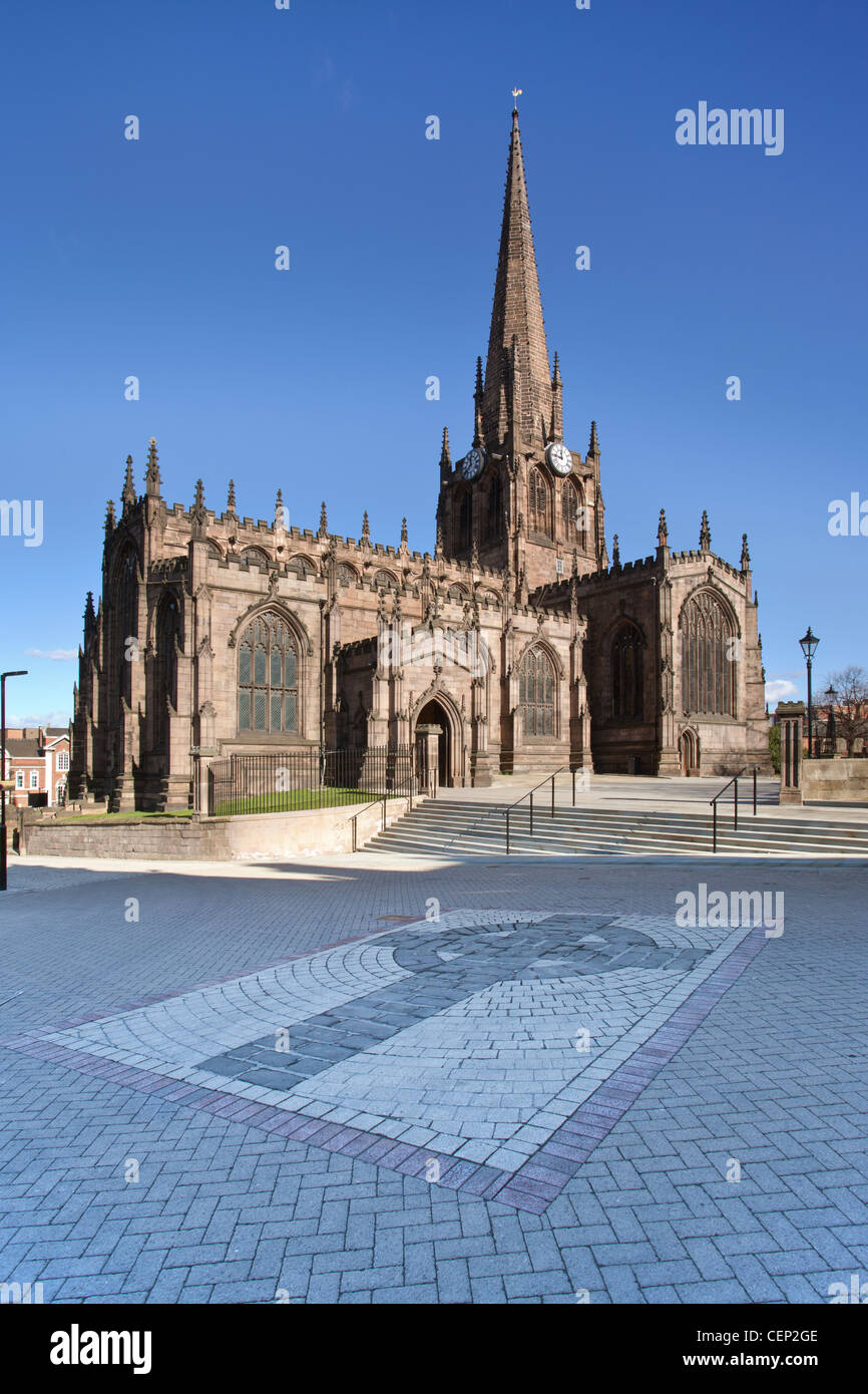 Rotherham Minster in the town centre of Rotherham, South Yorkshire, UK