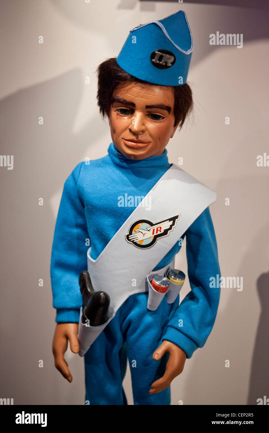 Scott Tracy character doll from the famed Thunderbirds TV series of the seventies. Stock Photo