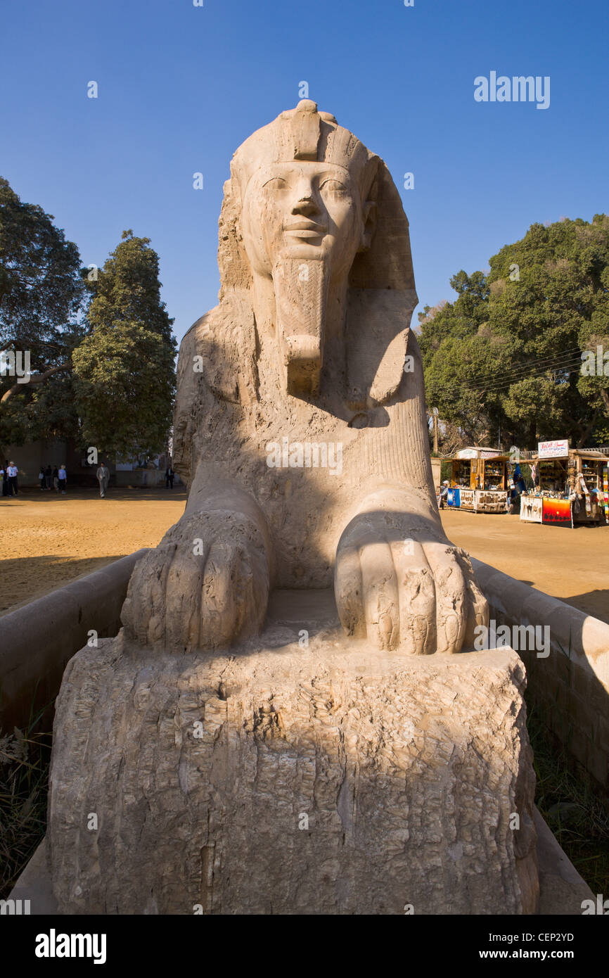 The Alabaster Sphinx; Memphis Egypt Stock Photo Alamy