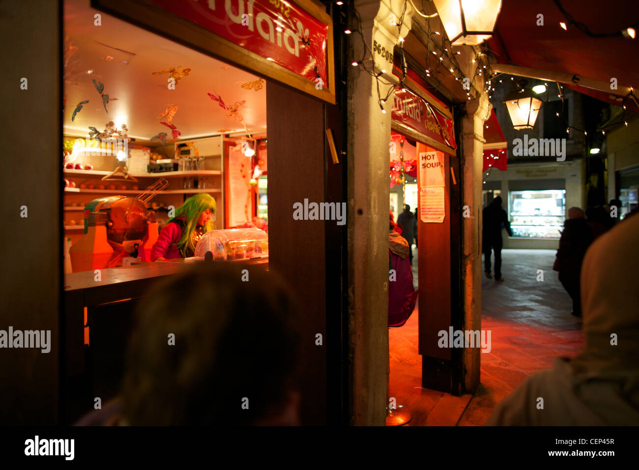 Cocktail Bar in Venice, Italy Stock Photo Alamy