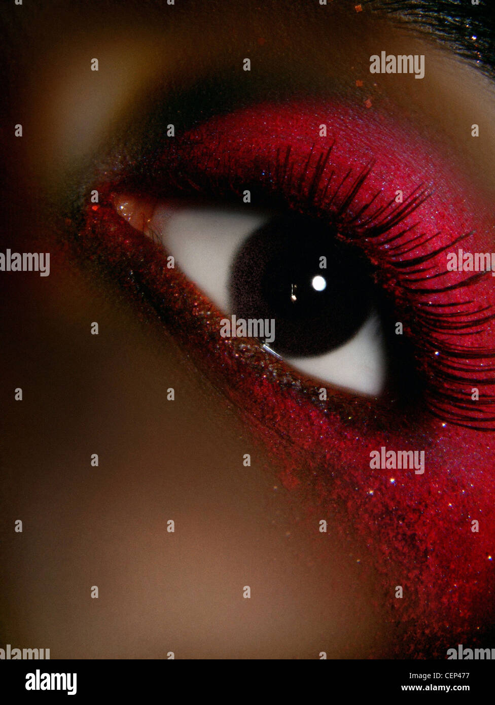 Red eye makeup hi-res stock photography and images - Alamy