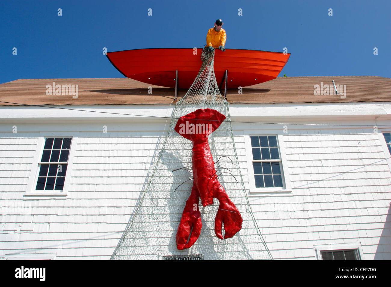 Lobster Restaurant on Cape Cod Wellfleet Massachusetts Stock Photo Alamy