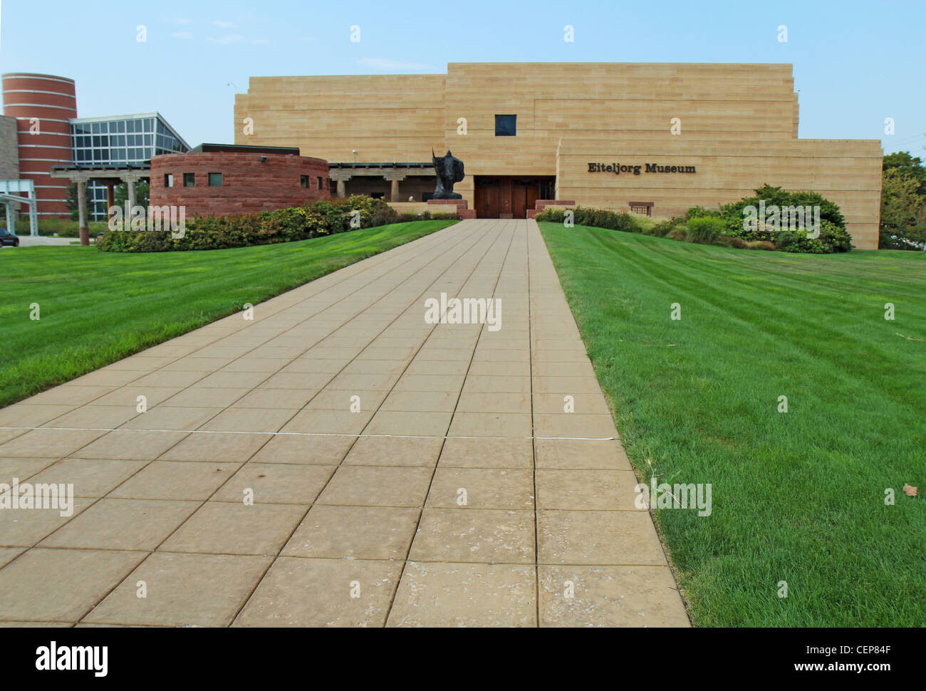 Exterior view of the Eiteljorg Museum of American Indians and Western Art in Indianapolis, Indiana Stock Photo