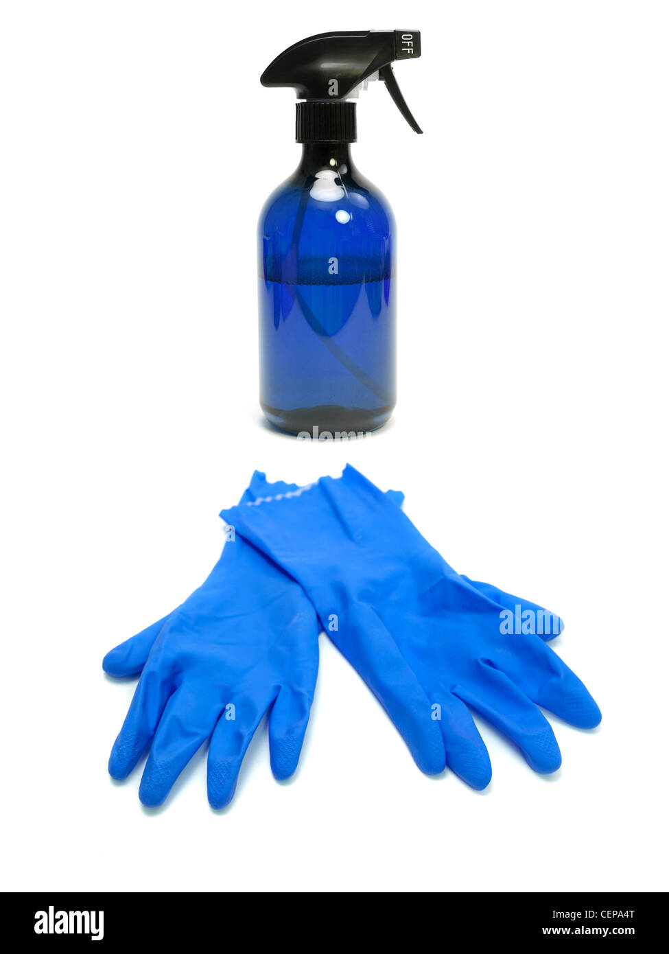 Effect Safe Clean Environmentally safe cleaning products isolated against a white ...