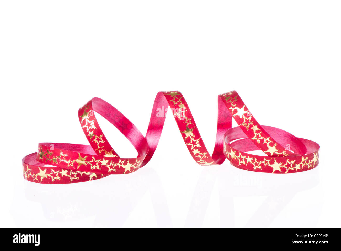 red ribbon isolated on white background Stock Photo - Alamy