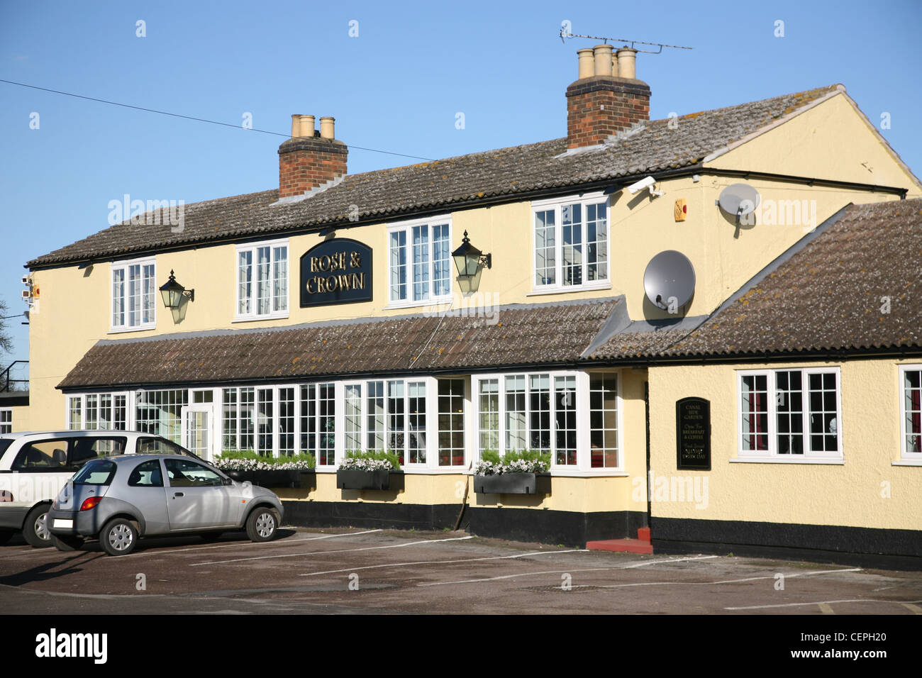 rose & crown public house in zouch nottinghamshire Stock Photo