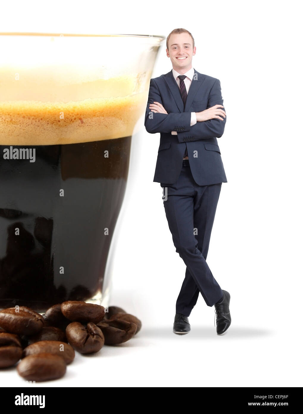 Coffee addict Stock Photo Alamy