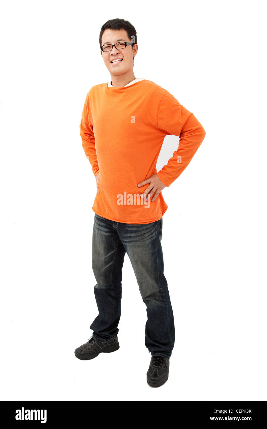 Person in orange shirt hi-res stock photography and images - Alamy