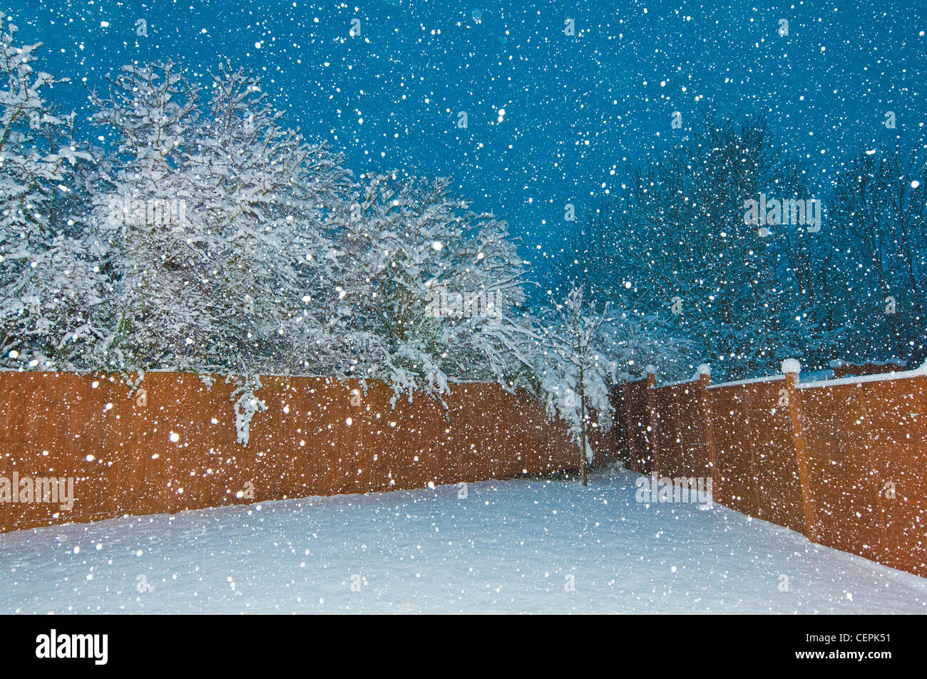 winter snow biggin hill westerham kent england uk europe Stock Photo