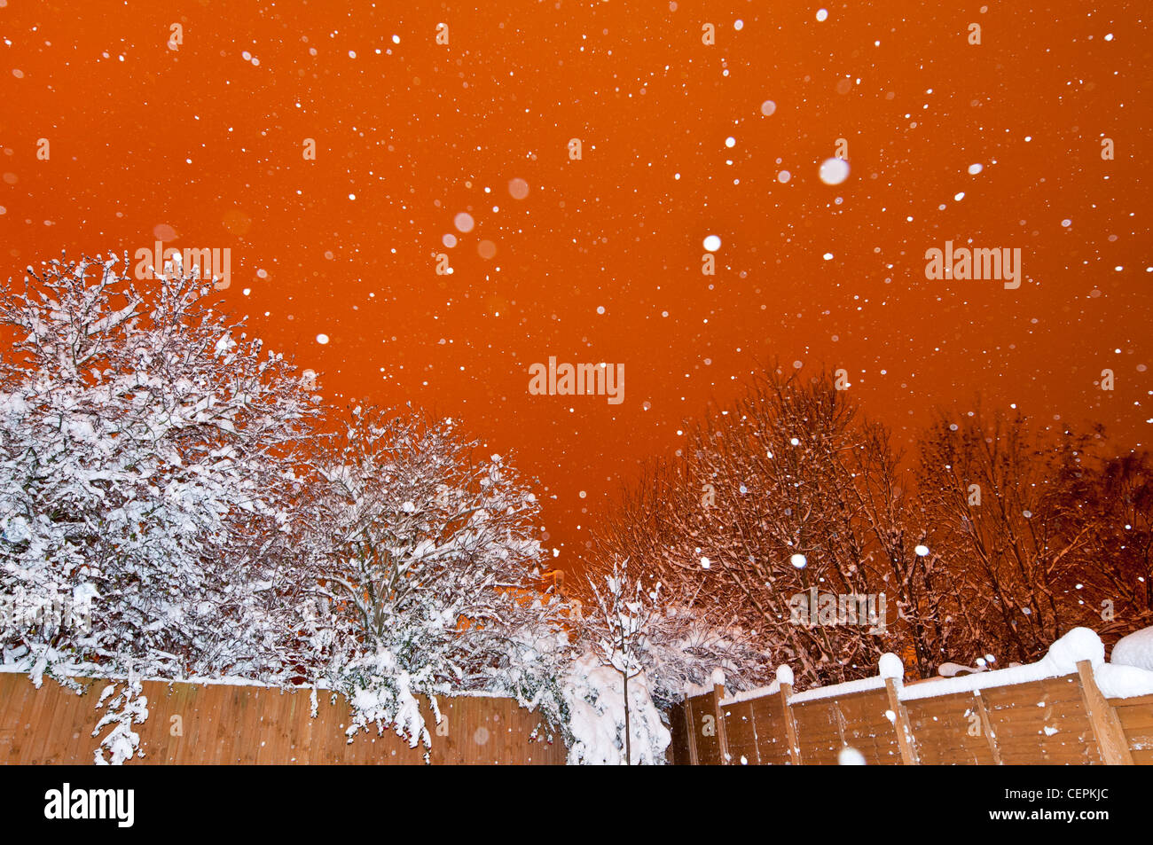 winter snow biggin hill westerham kent england uk europe Stock Photo