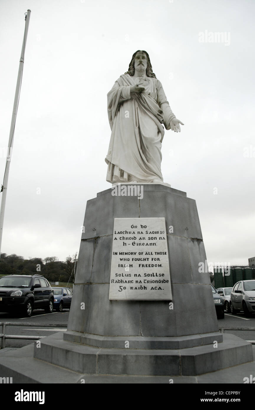 A marble statue in memory of Irish freedom fighters. Stock Photo