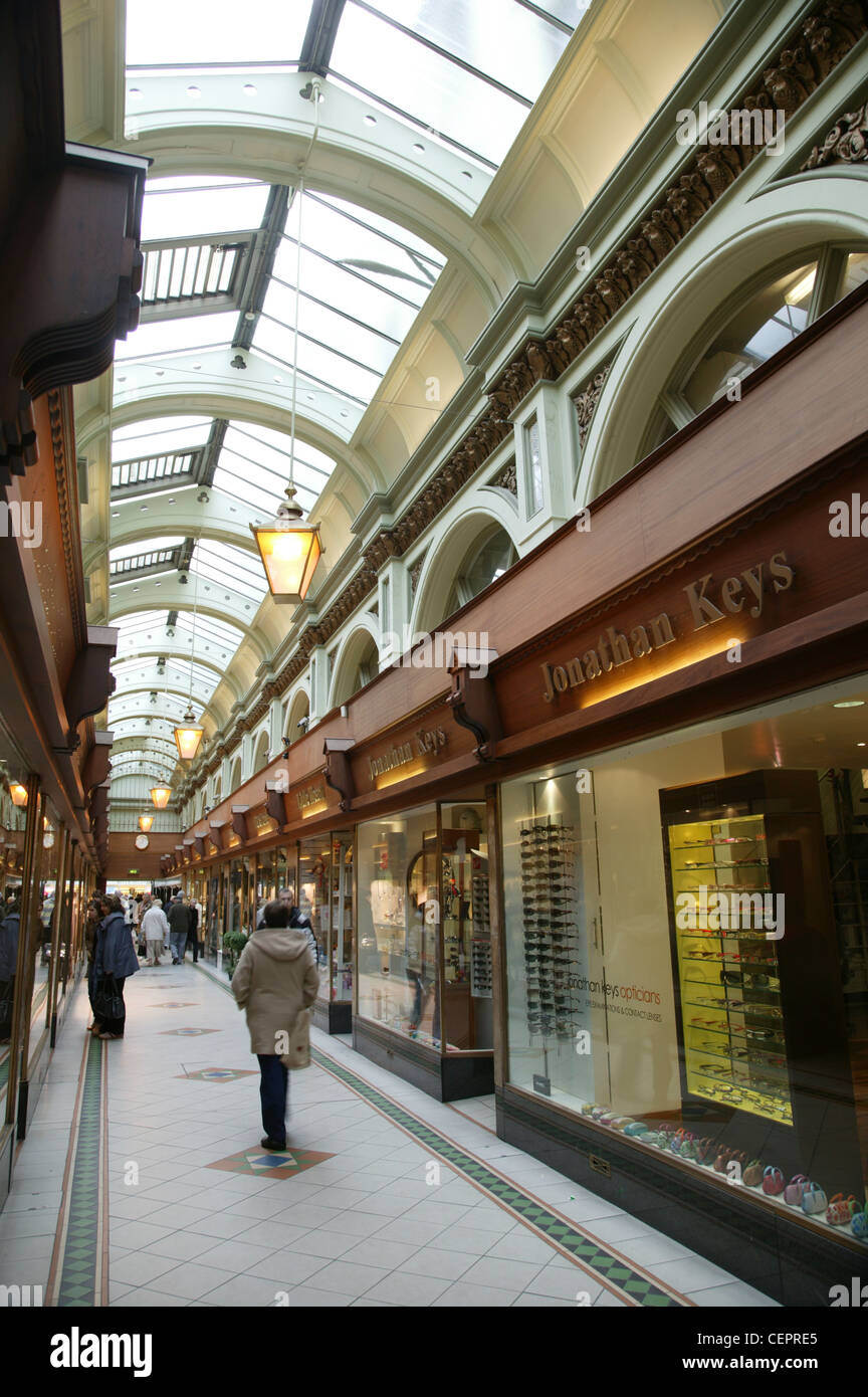 The interior of the Queens shopping arcade in Belfast Stock Photo Alamy