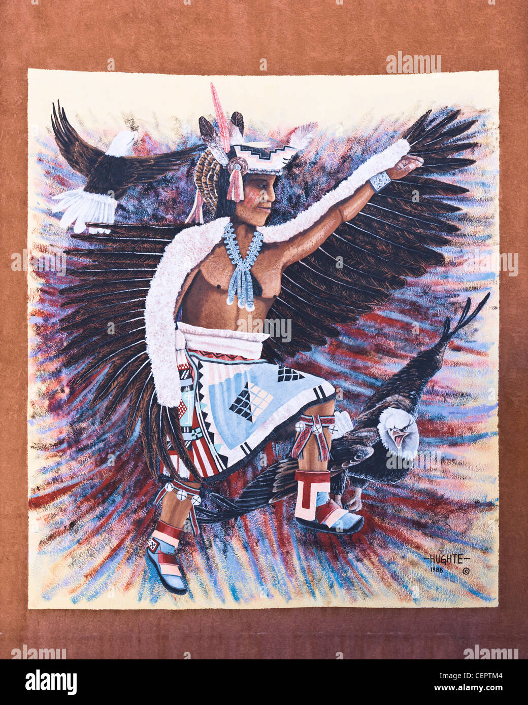 Native dancer by Hughte, Albuquerque Stock Photo