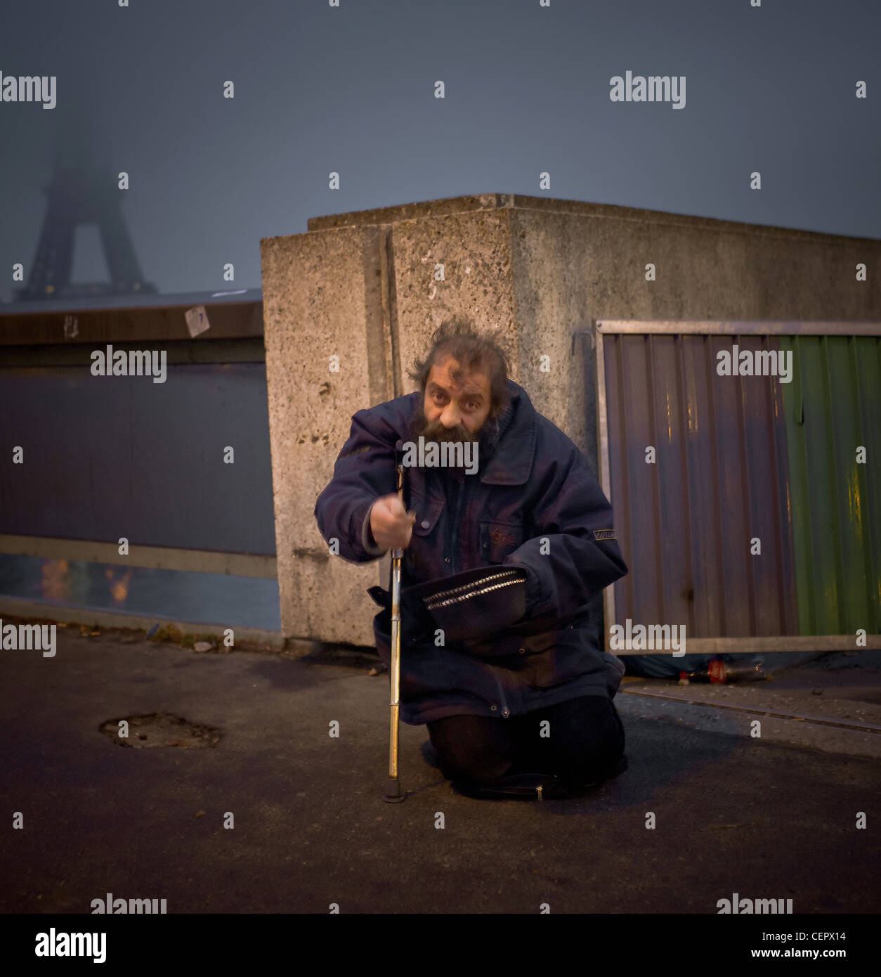 The Homeless Of The Parisian Monuments At Dawn The trembling 