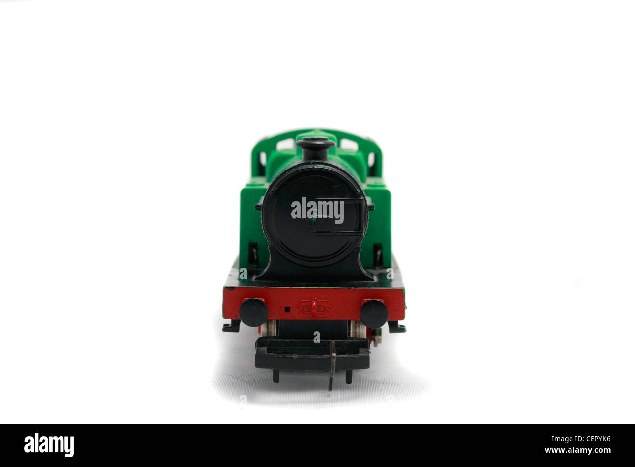 British Railways 0-4-0 Steam shunter, 00 gauge Hornby electric railways model train Stock Photo