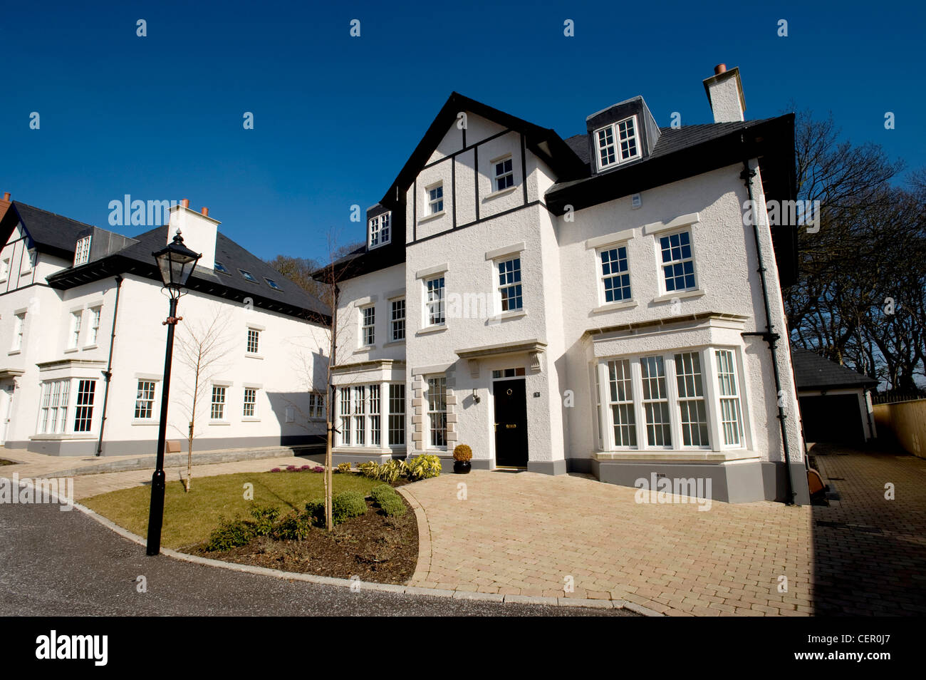 New housing estate in the United Kingdom Stock Photo Alamy