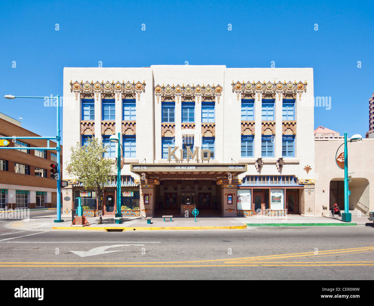 Kimo theatre, downtown Albuquerque Stock Photo