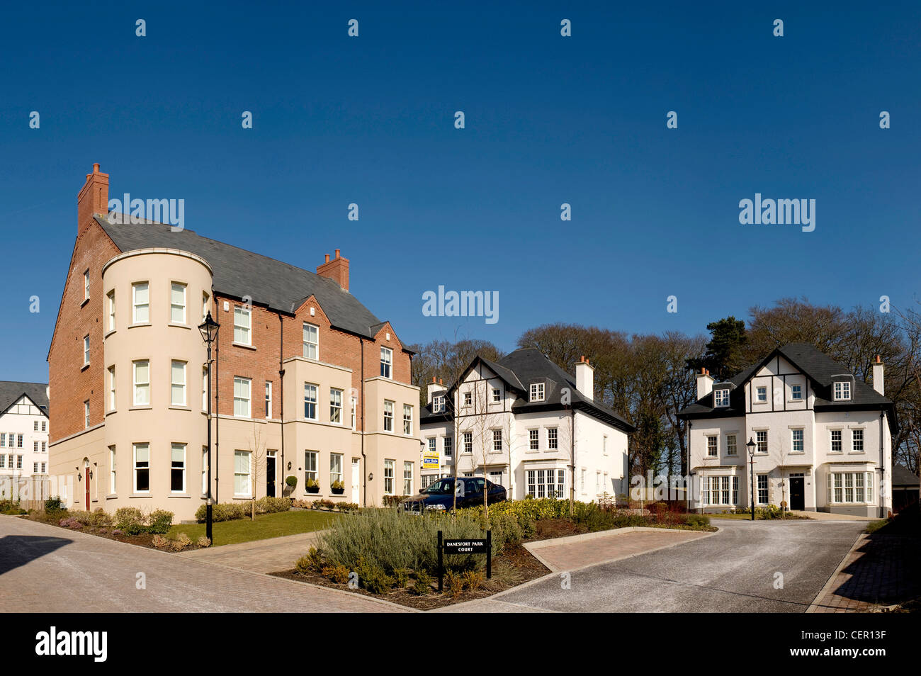 New housing estate in the United Kingdom Stock Photo Alamy