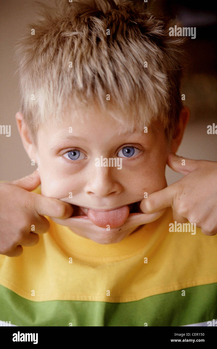 blonde hair boy mouth 