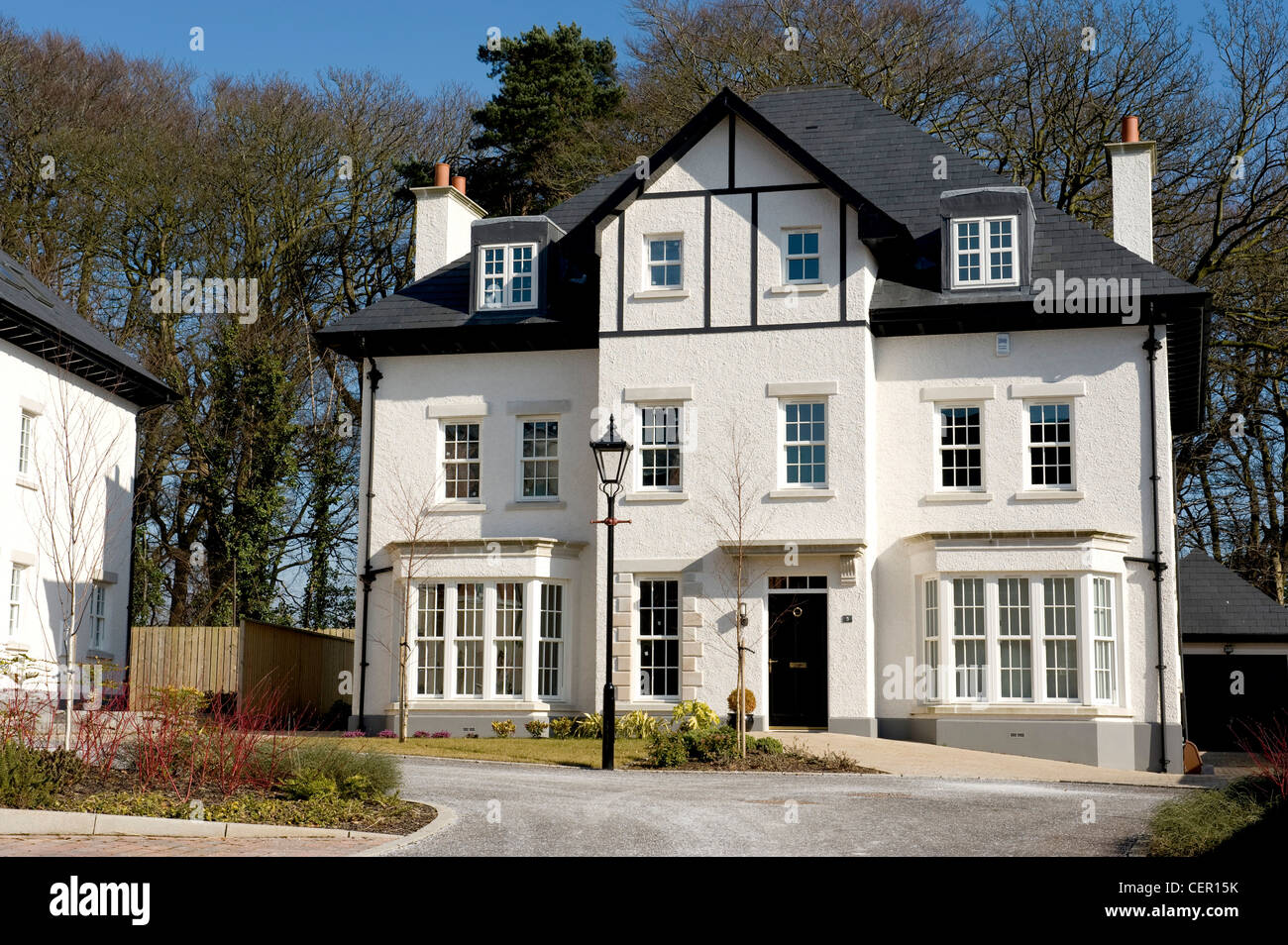 New housing estate in the United Kingdom Stock Photo Alamy