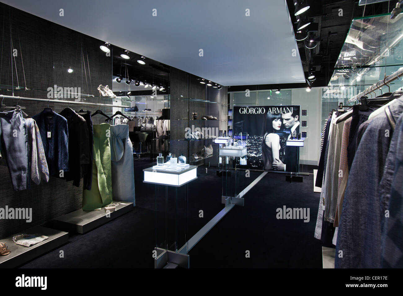 Giorgio Armani showroom, Knightsbridge. London Stock Photo - Alamy