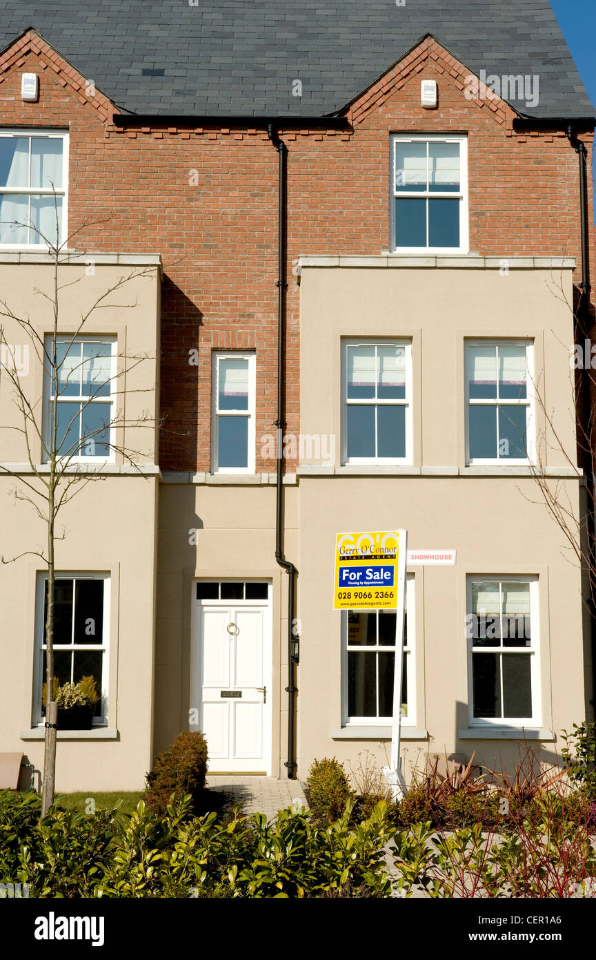 New housing estate in the United Kingdom Stock Photo Alamy
