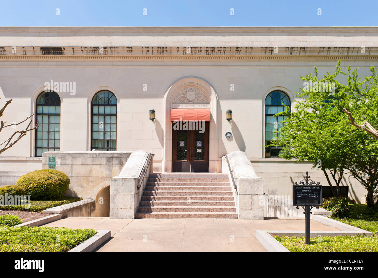 Austin History Center, TX Stock Photo Alamy