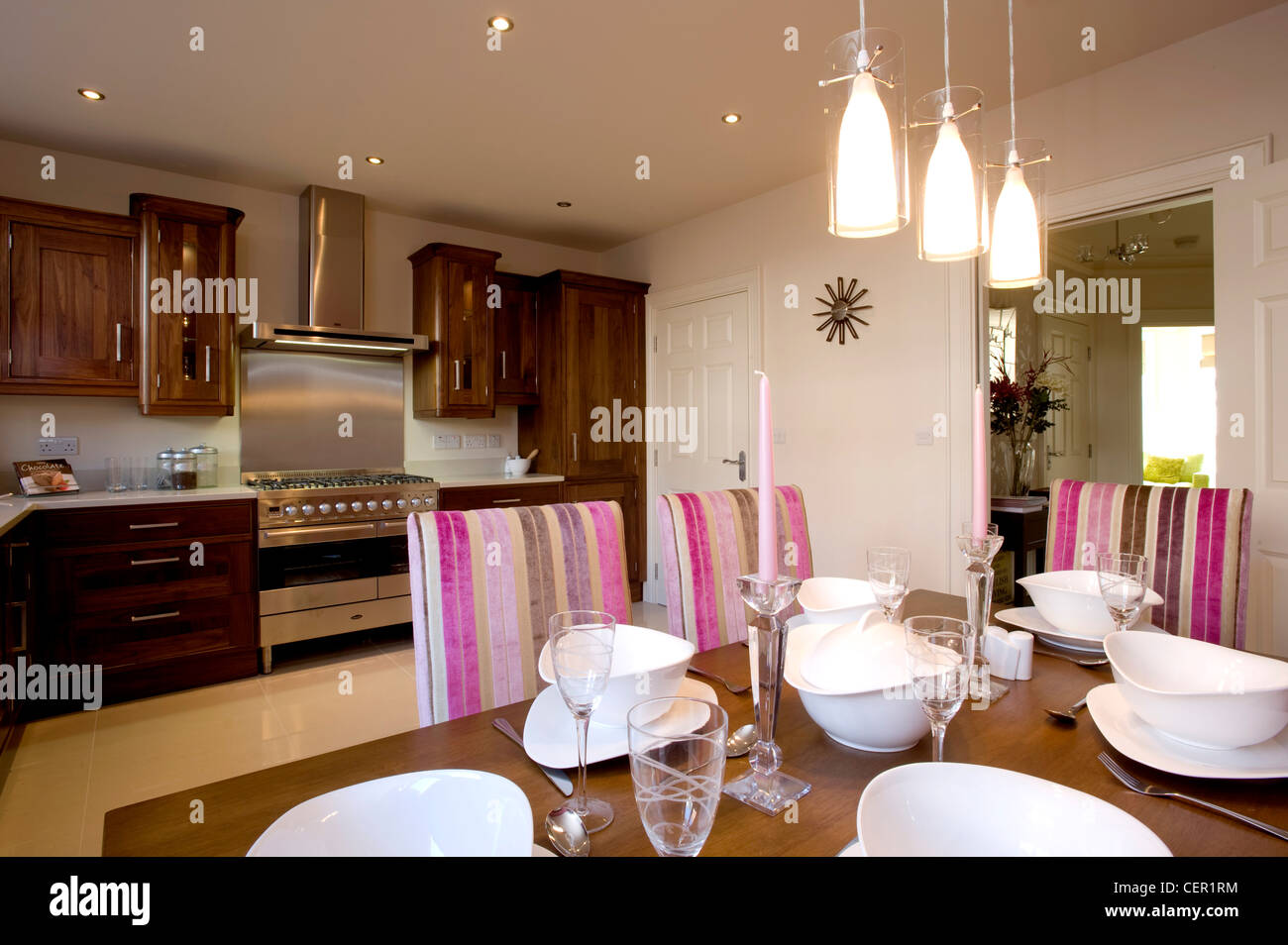 Showroom Kitchen Interior Stock Photo - Alamy